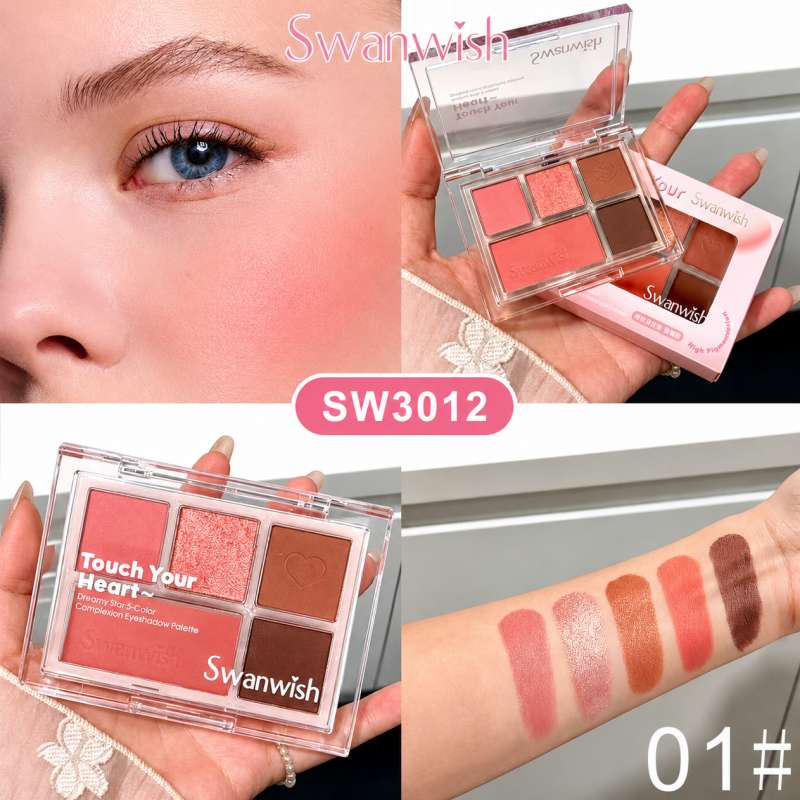 Swanwish Touch Your Heart Palette สวอนวิช ทัช ยัวร์ ฮาร์ท พาเลตต์ 6.6g 