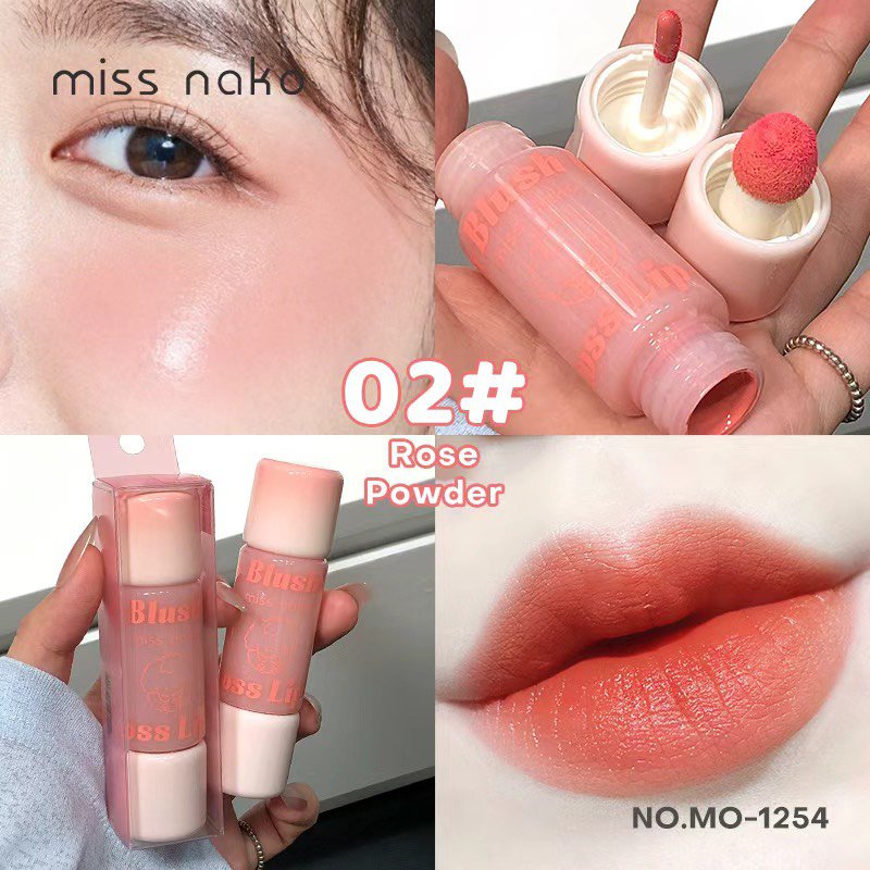 Missnako Blush 2 in 1 Lip Gloss