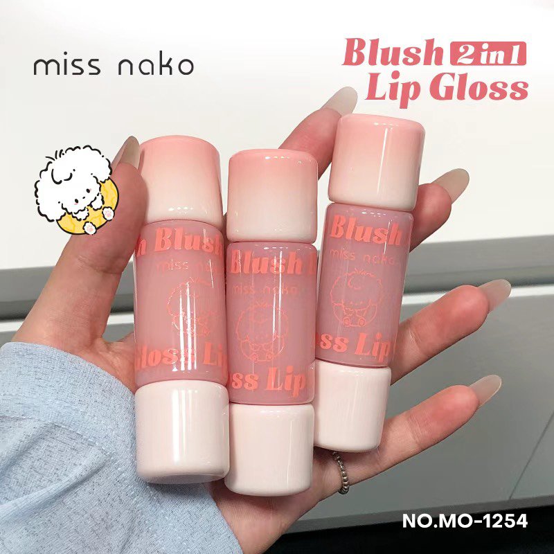 Missnako Blush 2 in 1 Lip Gloss