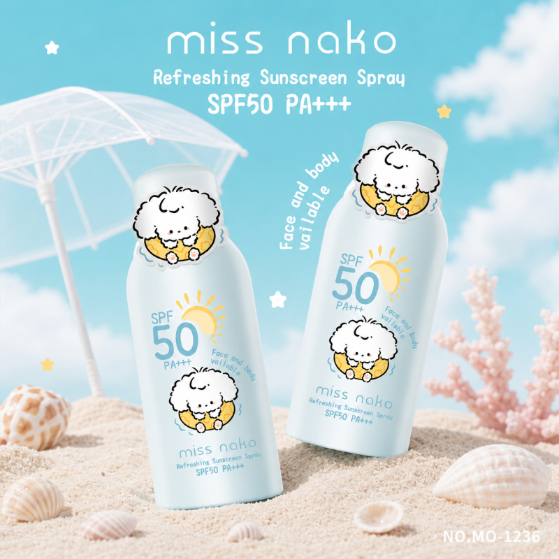 Missnako refreshing Sunscreen Spray SPF50 PA+++
