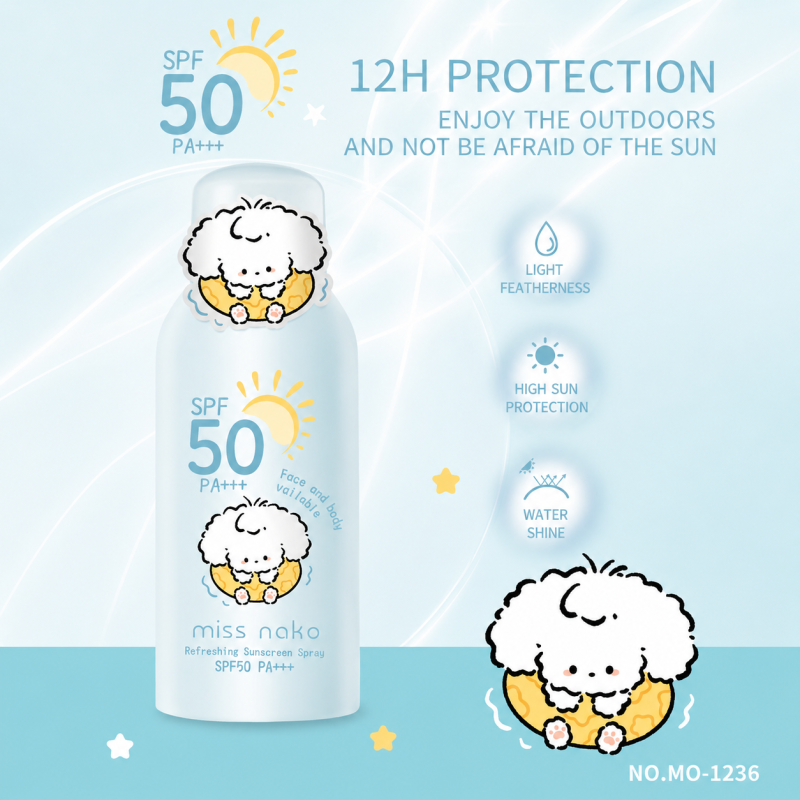Missnako refreshing Sunscreen Spray SPF50 PA+++
