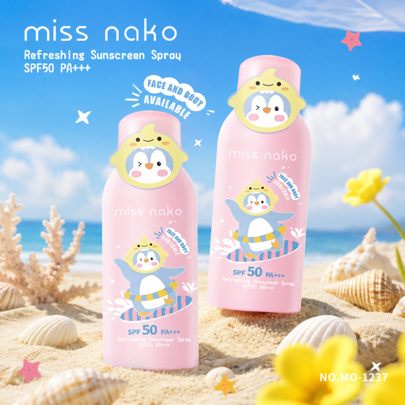 Missnako refreshing Sunscreen Spray SPF50 PA+++